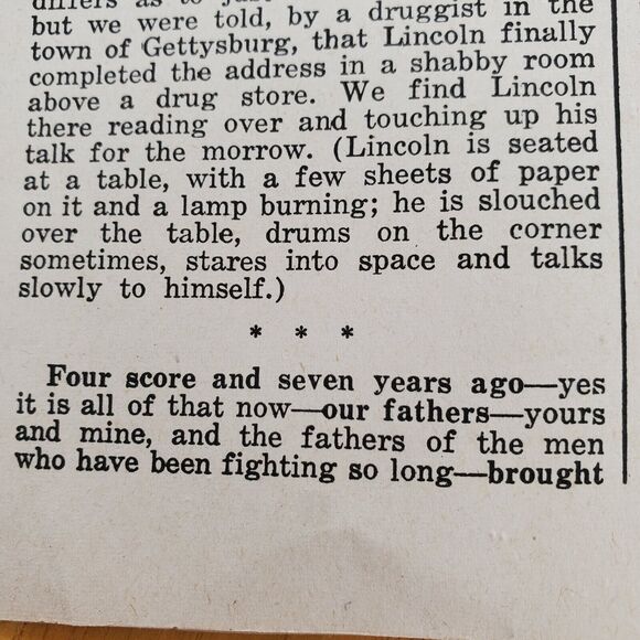 1951 Farmers Union Action Letter February Lincoln Gettysburg Address Edison - Picture 11 of 12